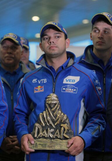 KAMAZ-master racing team arrives in Moscow