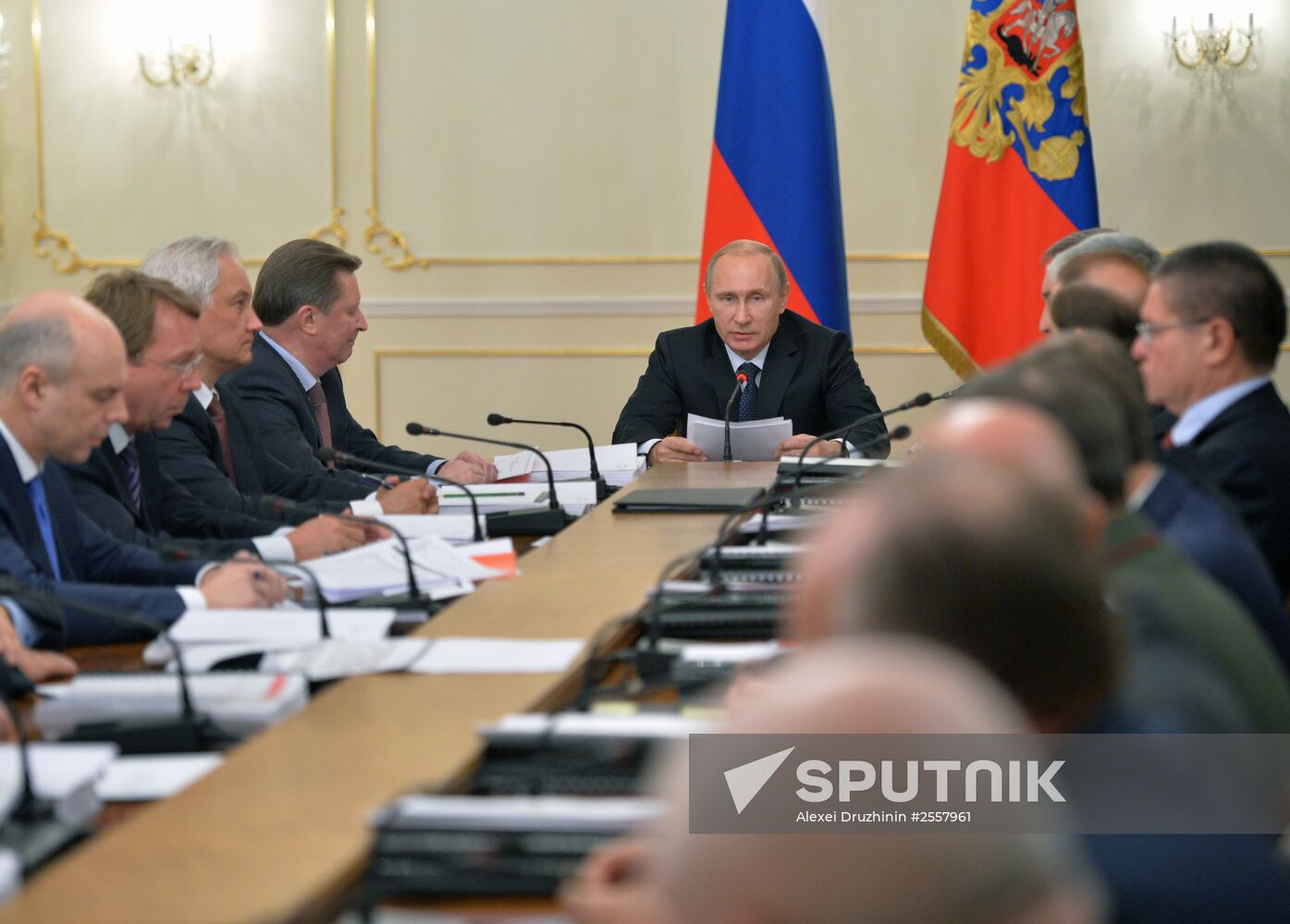 President Vladimir Putin conducts meeting of Commission for Military Technology