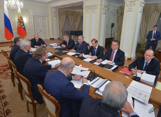 President Vladimir Putin conducts meeting of Commission for Military Technology