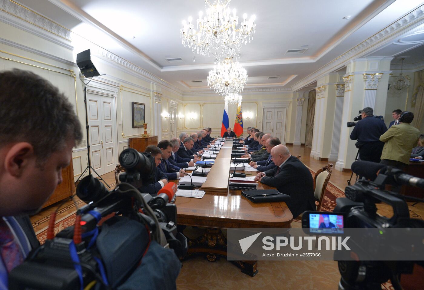 President Vladimir Putin conducts meeting of Commission for Military Technology