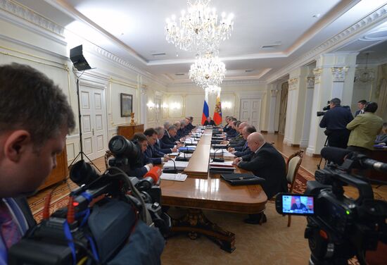 President Vladimir Putin conducts meeting of Commission for Military Technology