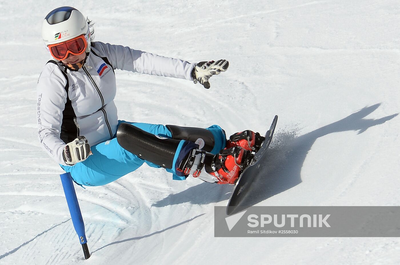 Snowboard. World Championship. Parallel slalom. Training