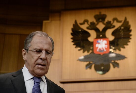 News conference by Foreign Minister Sergey Lavrov