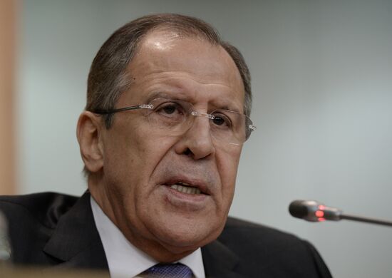 News conference by Foreign Minister Sergey Lavrov