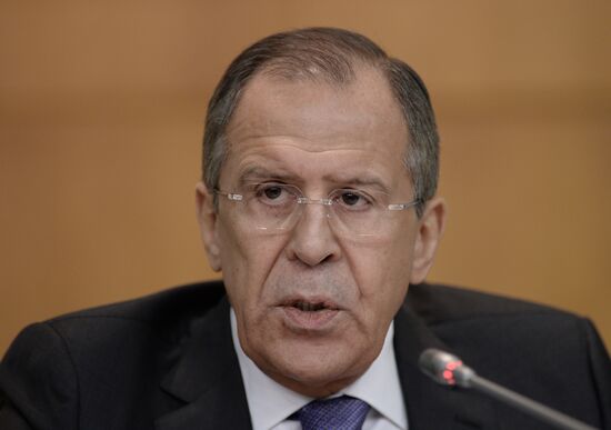 News conference by Foreign Minister Sergey Lavrov