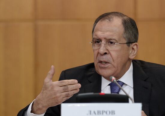 News conference by Foreign Minister Sergey Lavrov