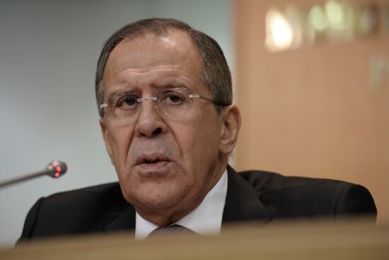 News conference by Foreign Minister Sergey Lavrov