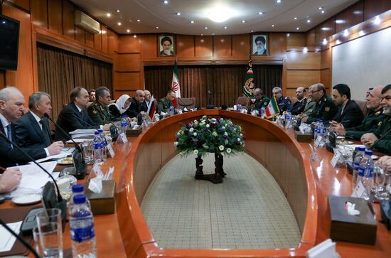 Russian Defense Minister Sergei Shoigu visits Iran