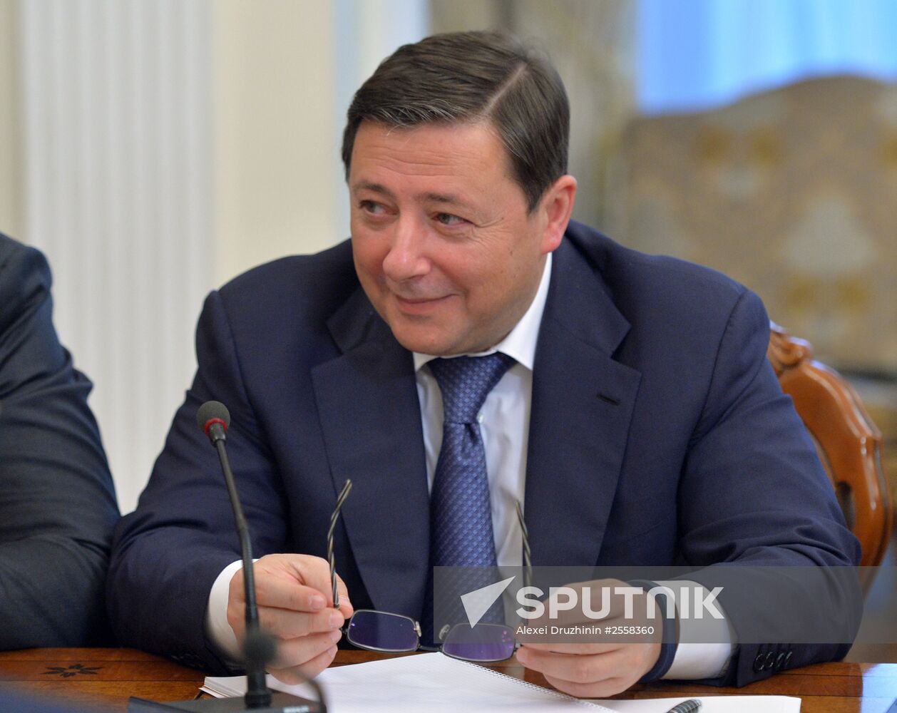 Russian President Vladimir Putin holds meeting with Government members