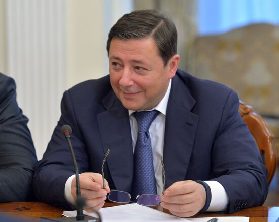 Russian President Vladimir Putin holds meeting with Government members