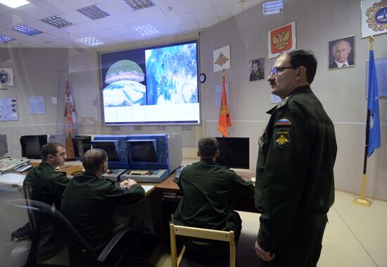 Combat duty officers at the command center of the Don-2-N radar