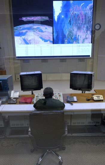 Combat duty officers at the command center of the Don-2-N radar