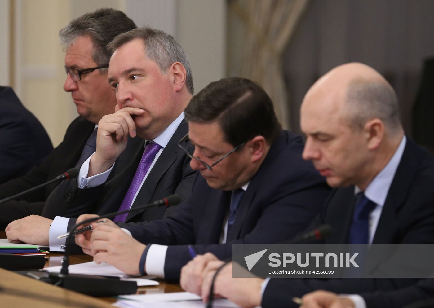 Russian President Vladimir Putin holds meeting with Government members