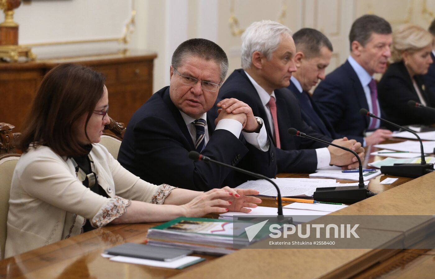 Russian President Vladimir Putin holds meeting with Government members