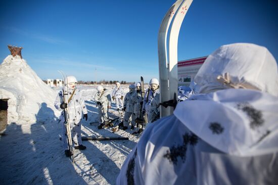 Cadets of the Far Eastern Higher Military Commanders School in training