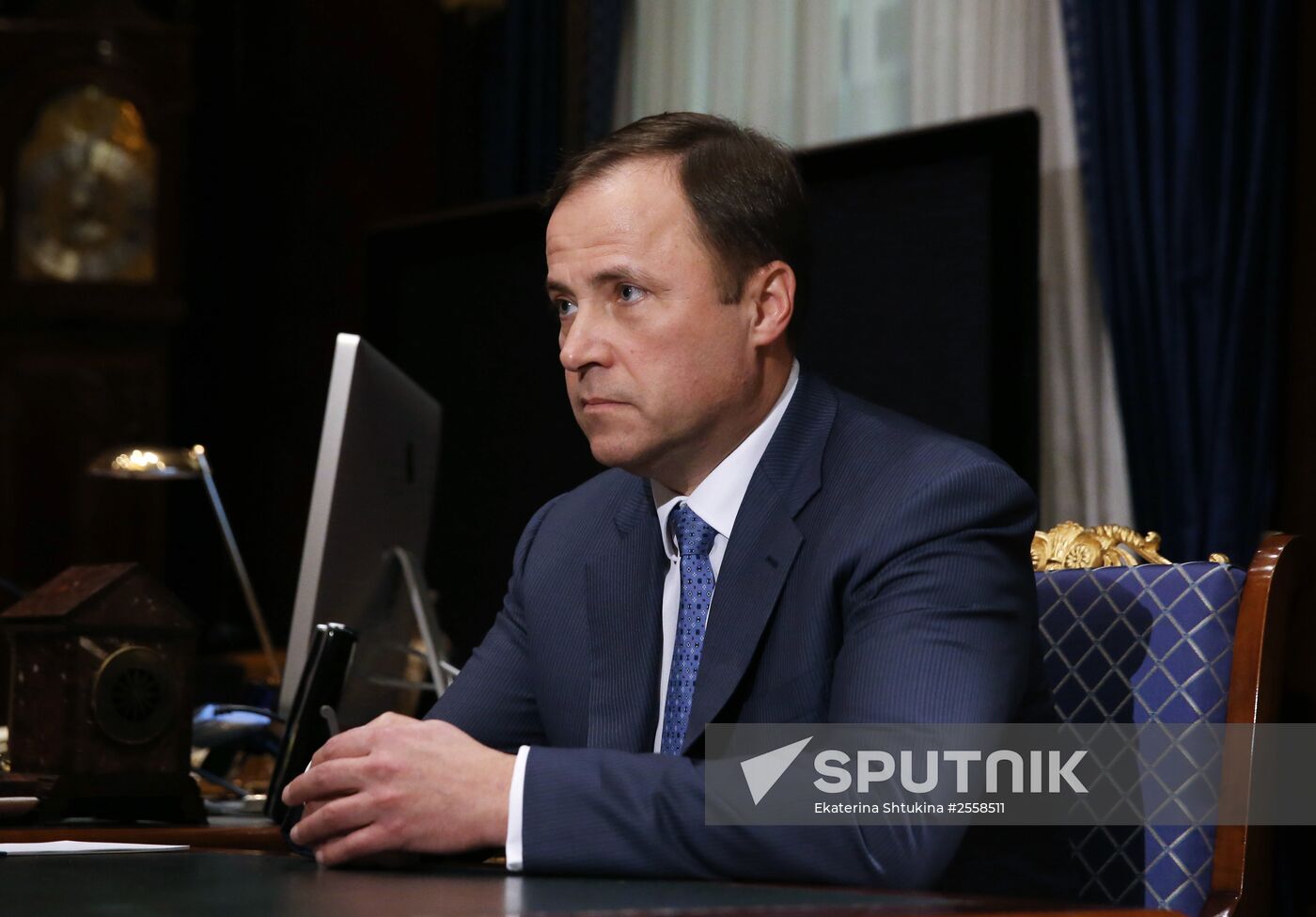 Dmitry Medvedev meets with United Rocket and Space Corporation chief Igor Komarov