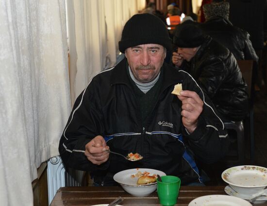 Free cafe Ikram in the center of Grozny