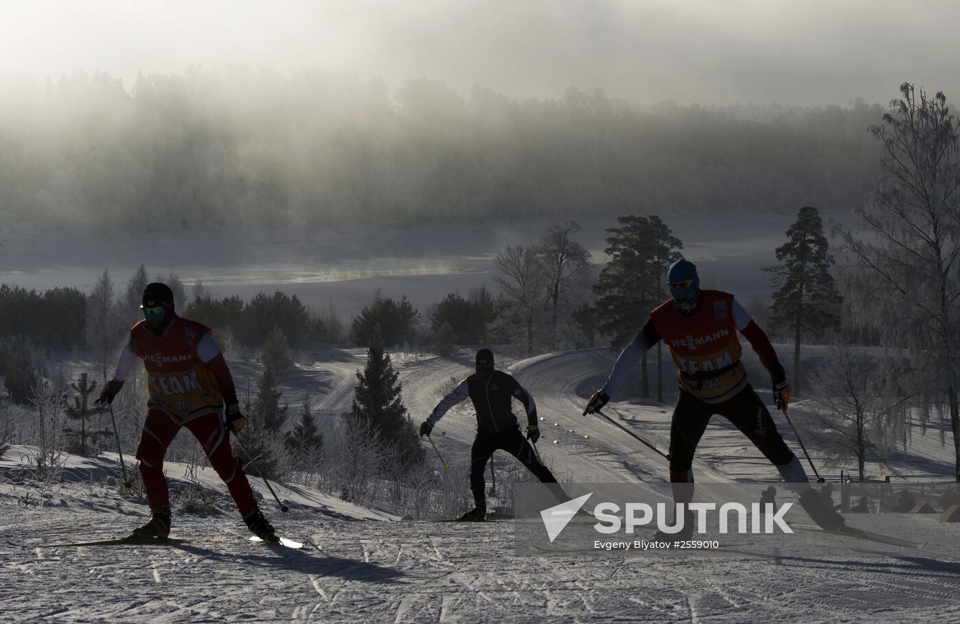 World Cup Ski Competitions. 10th Stage. Trianing Sessions.