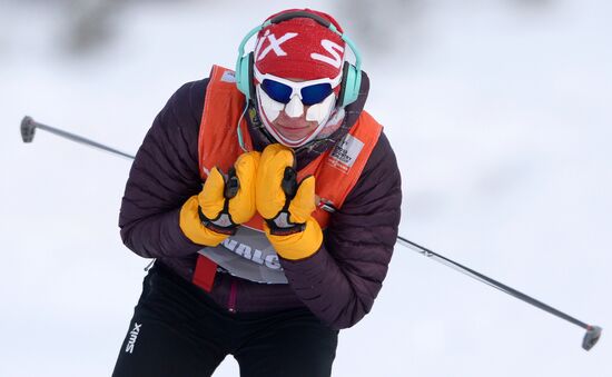 World Cup Ski Competitions. 10th Stage. Trianing Sessions.