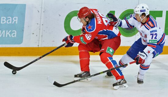 Ice hockey. KHL. CSKA vs. SKA