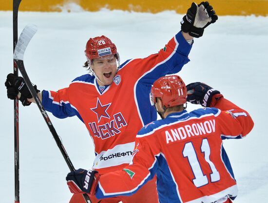 Ice hockey. KHL. CSKA vs. SKA