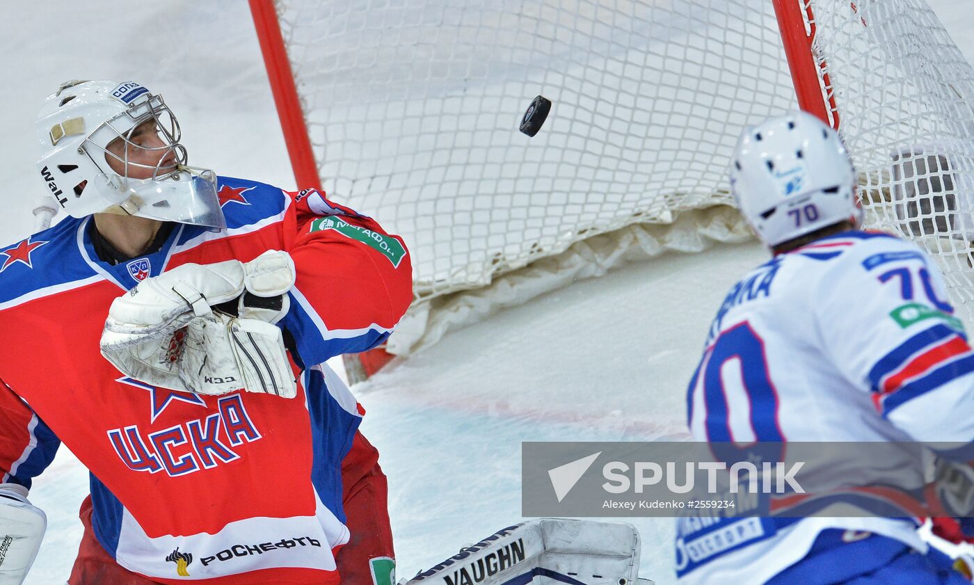 Ice hockey. KHL. CSKA vs. SKA