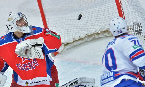 Ice hockey. KHL. CSKA vs. SKA