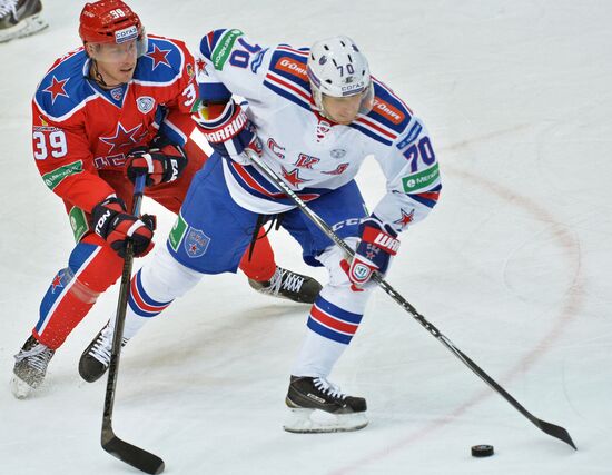 Ice hockey. KHL. CSKA vs. SKA