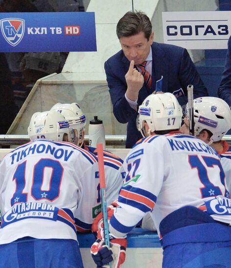 Ice hockey. KHL. CSKA vs. SKA