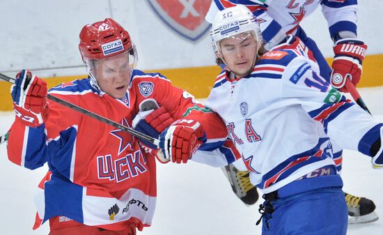 Ice hockey. KHL. CSKA vs. SKA