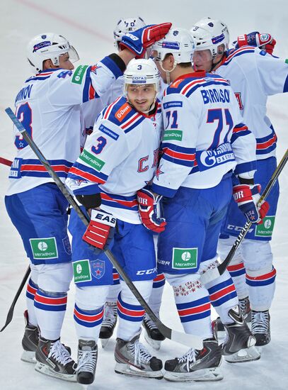 Ice hockey. KHL. CSKA vs. SKA