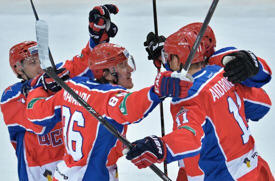 Ice hockey. KHL. CSKA vs. SKA
