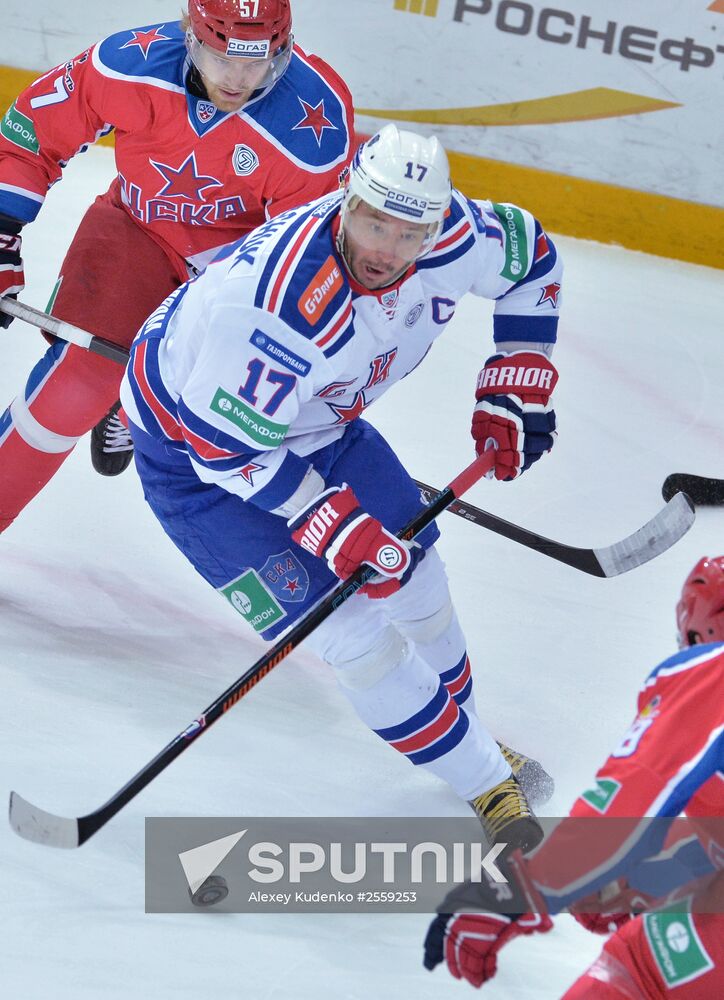 Ice hockey. KHL. CSKA vs. SKA