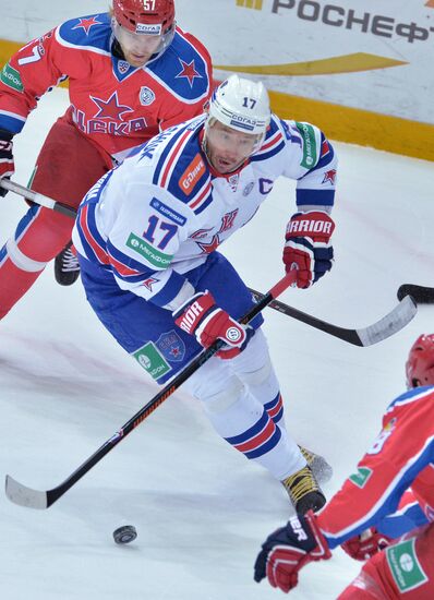 Ice hockey. KHL. CSKA vs. SKA