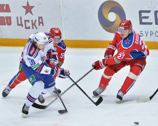 Ice hockey. KHL. CSKA vs. SKA