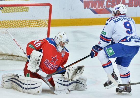 Ice hockey. KHL. CSKA vs. SKA