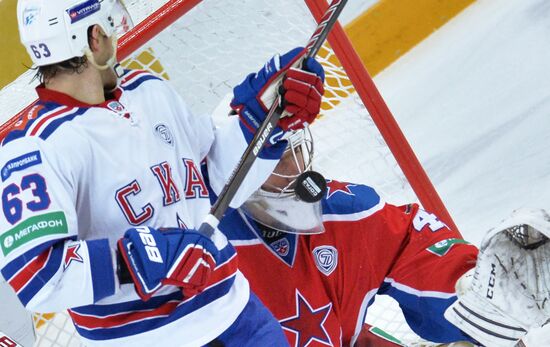Ice hockey. KHL. CSKA vs. SKA