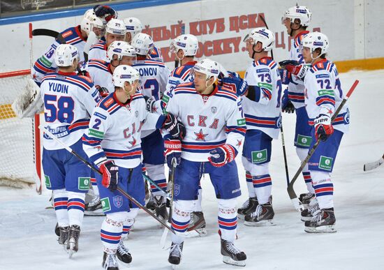 Ice hockey. KHL. CSKA vs. SKA