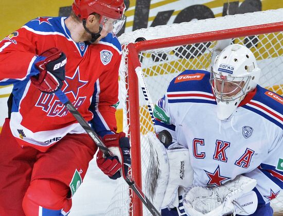 Ice hockey. KHL. CSKA vs. SKA