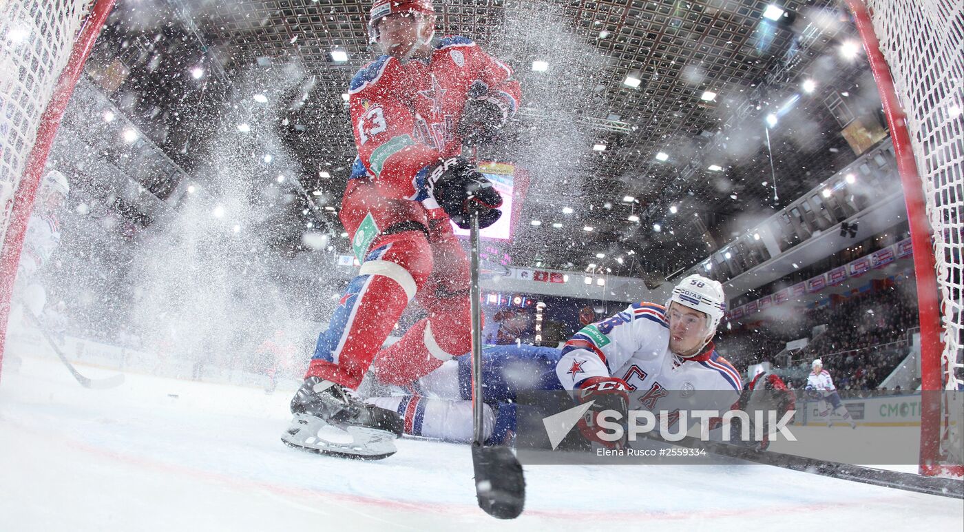 Ice hockey. KHL. CSKA vs. SKA
