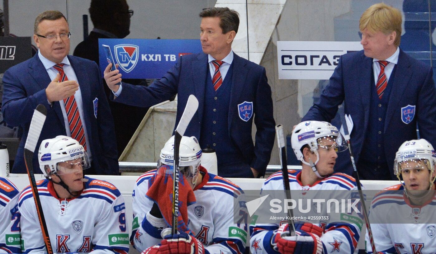 Ice hockey. KHL. CSKA vs. SKA