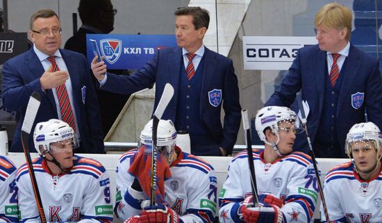 Ice hockey. KHL. CSKA vs. SKA