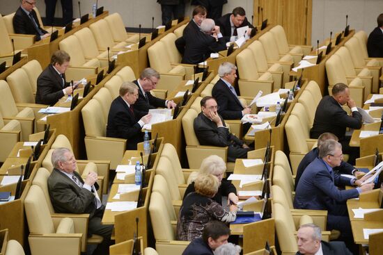 State Duma plenary meeting