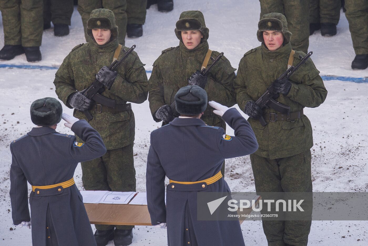 Airborne Force troops take the oath