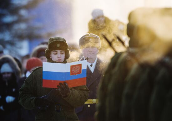 Airborne Force troops take the oath