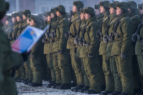 Airborne Force troops take the oath