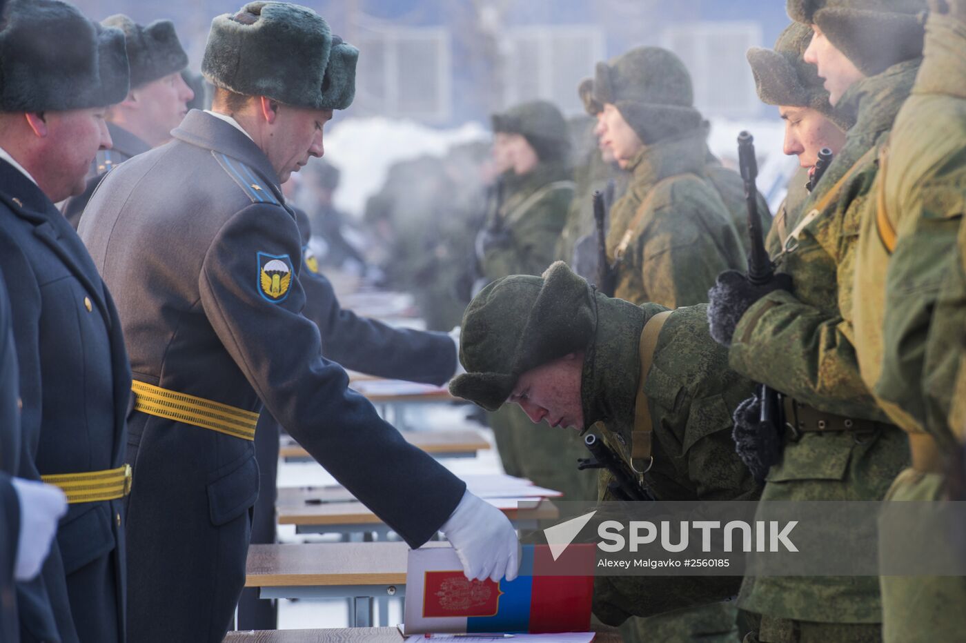 Airborne Force troops take the oath