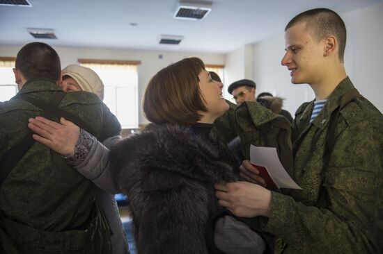 Airborne Force troops take the oath