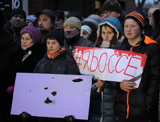 Light a Memorial Candle event in Donetsk