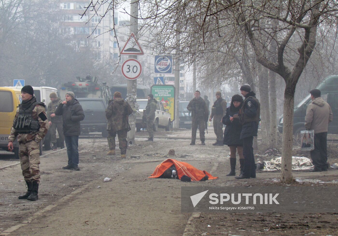 Mariupol after shelling